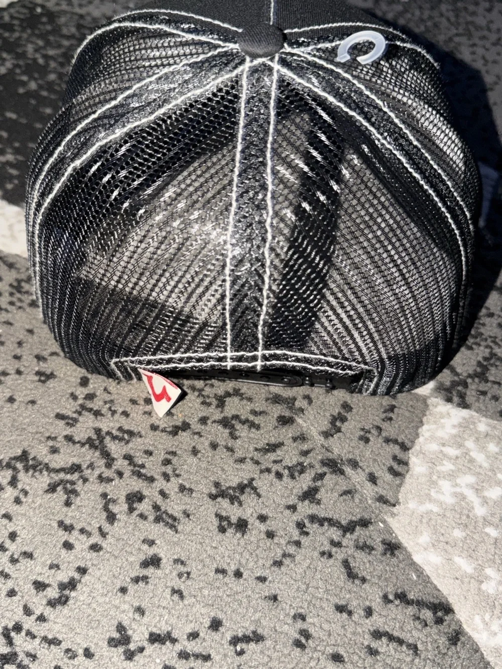 True Religion Men’s Black Baseball Cap with White Stitching